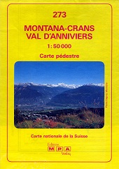 Carte Pdestre Montana-Crans Blatt 273
